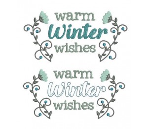 Stickdatei - Warm Winter Wishes